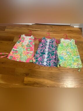 Lilly Pulitzer Girls' Mix Floral Shift Dresses in Pink, Green, Navy